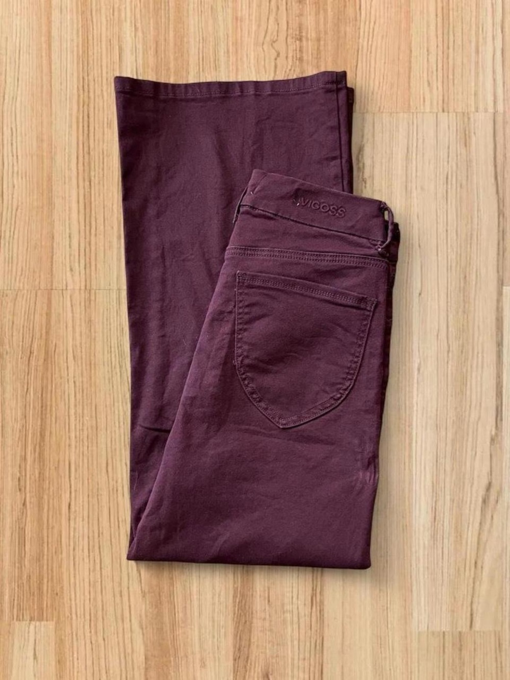 Vigoss Burgundy Wide Leg Jeans Size 29